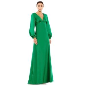 Mac Duggan Puffed Sleeve Gown